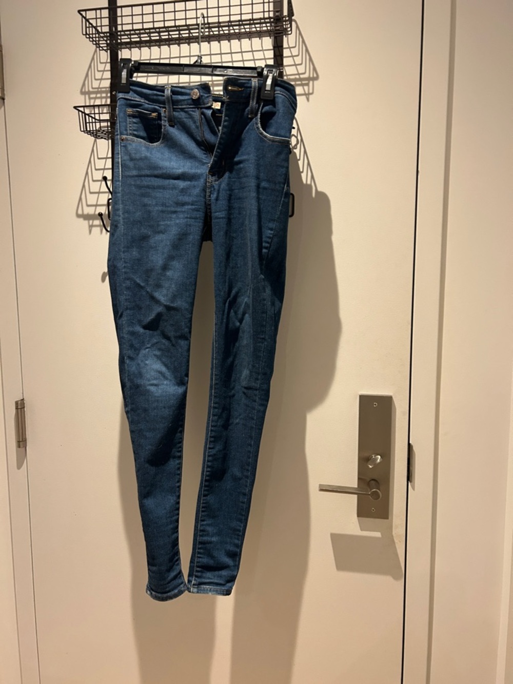 Levi's High Rise Slim Dark Blue Jeans